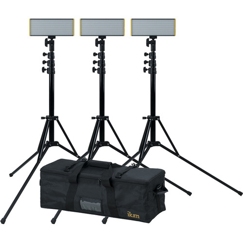 ikan Onyx Half x 1 Bi-Color 3-Point LED Light Kit