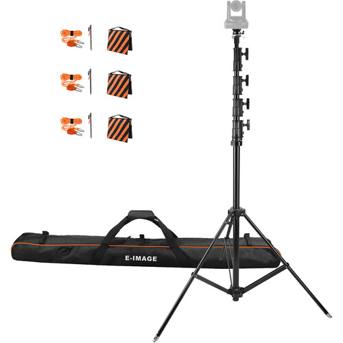 ikan PTZ Tripod Stand with Leveling Head & Carrying Bag (Aluminum 21')