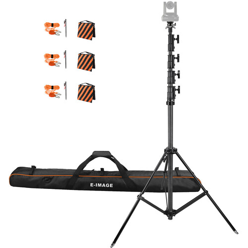 ikan PTZ Tripod Stand with Leveling Head & Carrying Bag (Carbon Fiber 21')