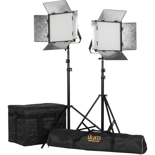 ikan Rayden 1x1 Daylight 5600 2-Point LED Light Kit