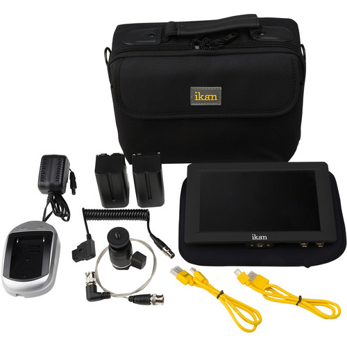 Ikan Saga S7H High Bright Monitor Deluxe Kit for Canon E6 Series Black (S7H-DK-E6)