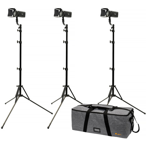 ikan Stryder Bi-Color LED Fresnel Light (3-Light Kit)