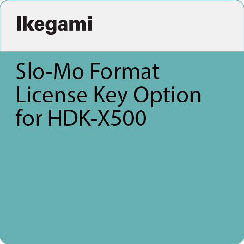 Ikegami Slo-Mo Format License Key Option for HDK-X500