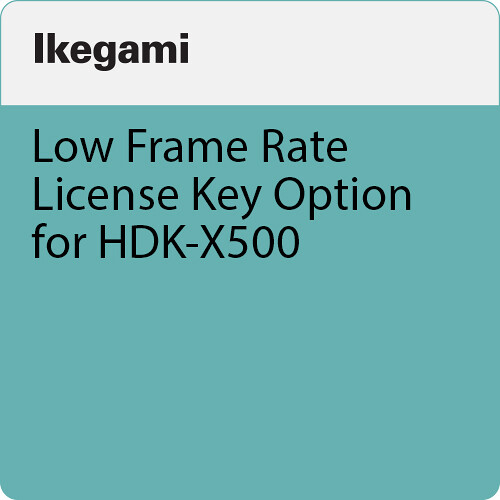Ikegami Low Frame Rate License Key Option for HDK-X500