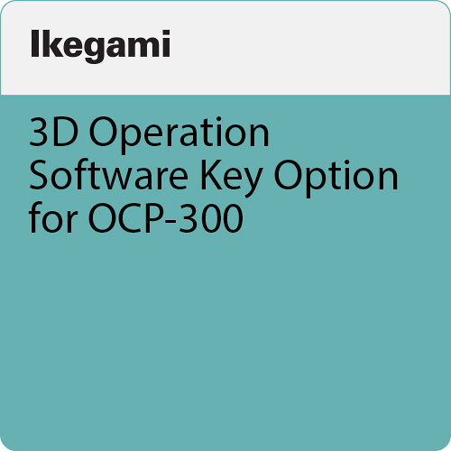 Ikegami 3D Operation Software Key Option for OCP-300