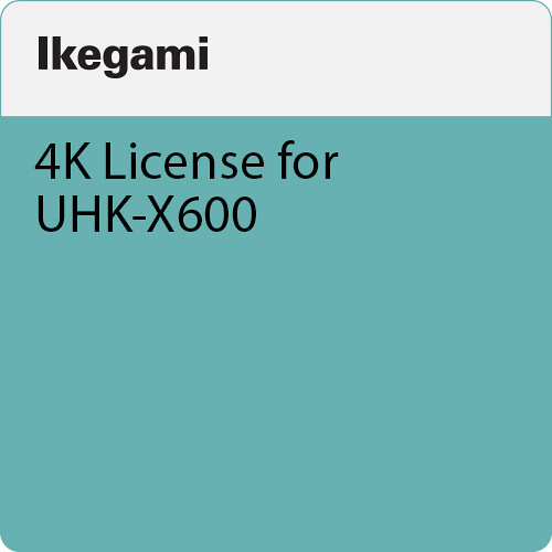 Ikegami 4K License for UHK-X600