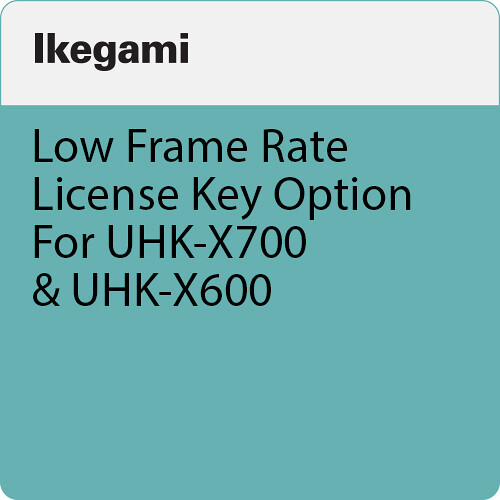 Ikegami Low Frame Rate License Key Option For UHK-X700 & UHK-X600