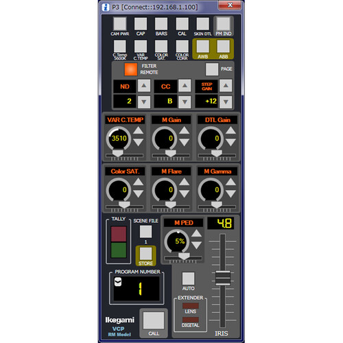 Ikegami Virtual Control Panel (Standard)