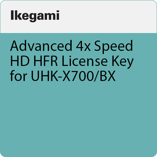 Ikegami Advanced 4x Speed HD HFR License Key for UHK-X700/BX