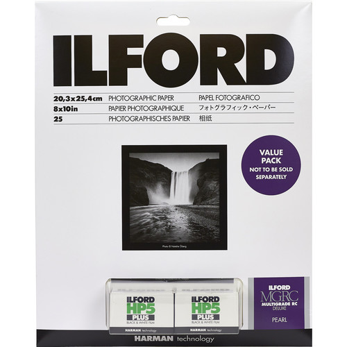 Ilford MULTIGRADE RC Deluxe Paper and HP5 Plus Value Pack (Pearl 8 x 10