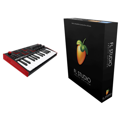 Image-Line FL Studio 20 Fruity Edition Music Production Kit with Akai MPK Mini MK3
