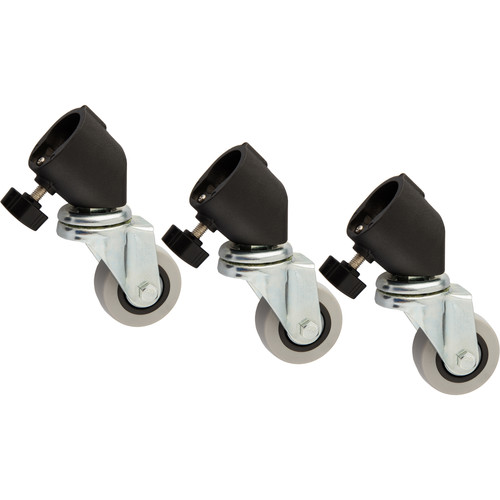 Impact Casters For Light Stands With 25mm Tubular Leg Ends 1025B