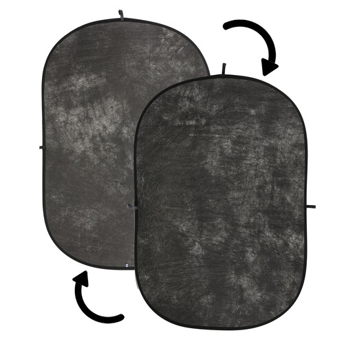 Impact Reversible Collapsible Background (Mottled Gray 5 x 7')