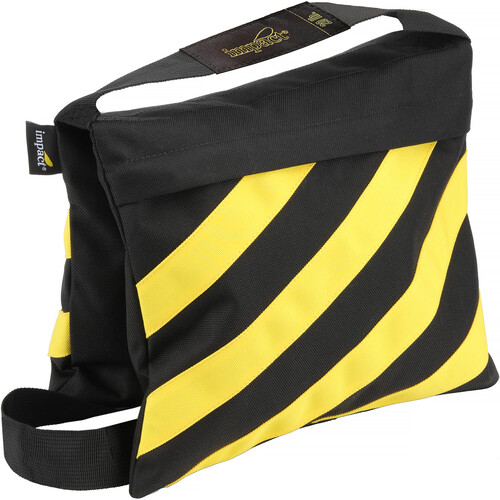 Impact Filled Saddle Sandbag (20 lb Caution Striped)