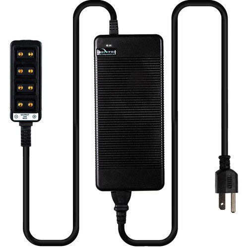 IndiPRO Tools 15V 20A AC Power Supply to 4-Way D-Tap Splitter (10')