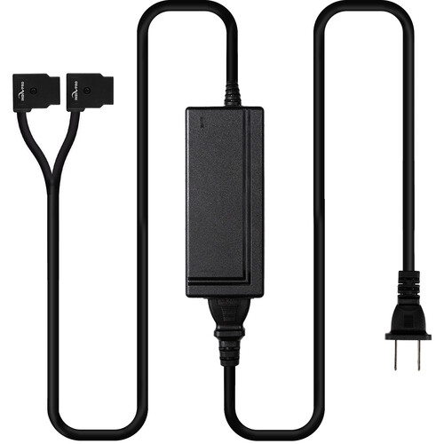 IndiPRO Tools 12V/6A AC Wall Plug to 2 x D-Tap Female Y-Cable Adapter