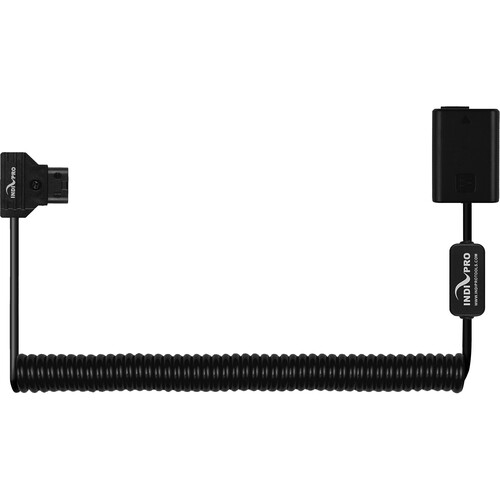 IndiPRO Tools D-Tap to NP-FW50 Coiled Dummy Battery Cable (Regulated 22-42