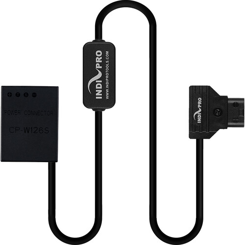 IndiPRO Tools D-Tap Cable to FUJIFILM NP-W126S-Type Dummy Battery (24