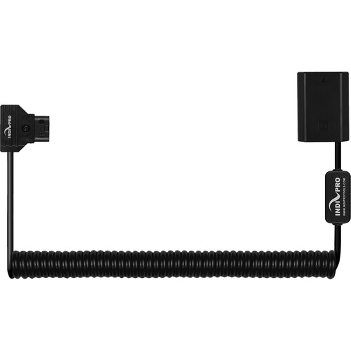 IndiPRO Tools Coiled D-Tap to Sony NP-FZ100 Type Dummy Battery Cable (24-36