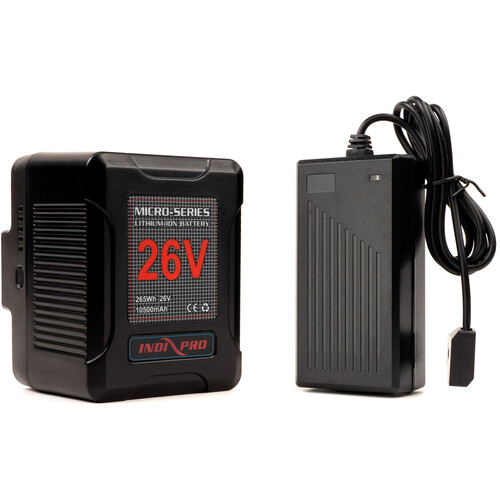 IndiPRO Tools Micro-Series 26V 260Wh Lithium-Ion Battery & D-Tap Pro Charger Kit (Gold Mount)