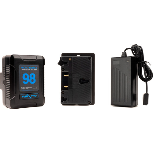 IndiPRO Tools Micro-Series Gold Mount 98Wh Battery Blackmagic URSA Kit