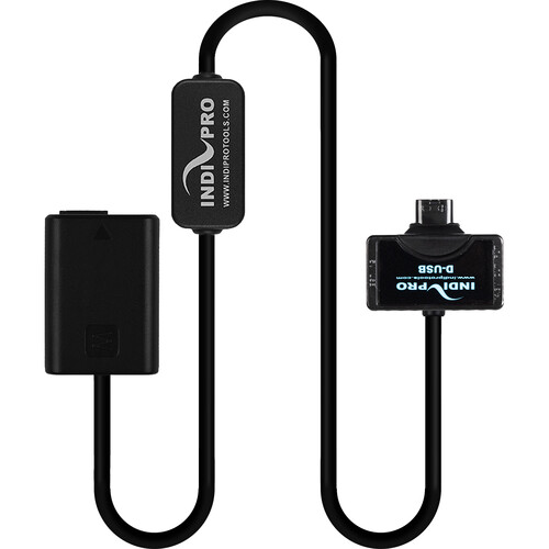 IndiPRO Tools Mini-Tap to Sony NP-FW50-Series Type Battery Dummy (30