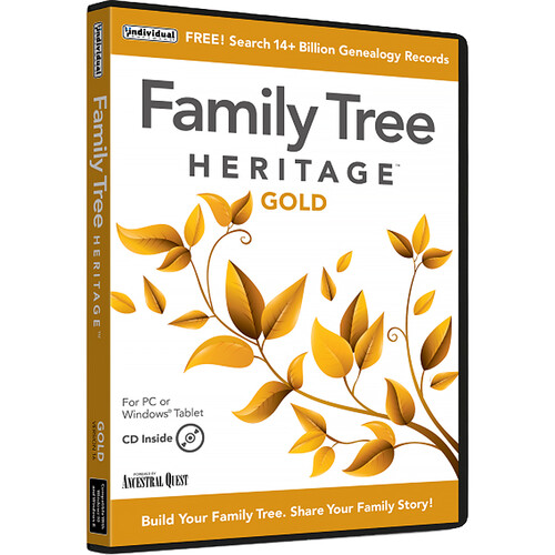 Individual Software Family Tree Heritage Gold 16 (Windows Download)