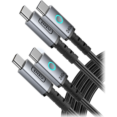 INIU Leopard 240W USB-C Cable (6.6' 2-Pack)