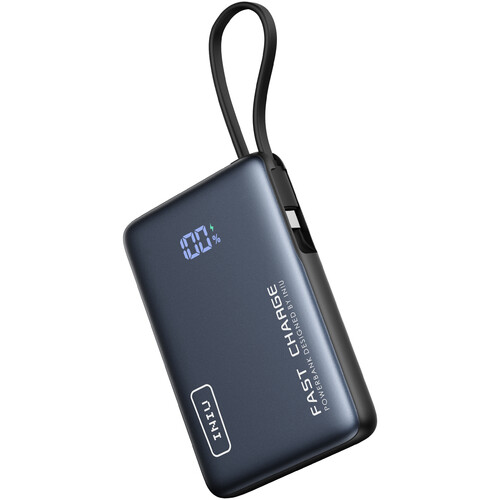 INIU Pocket Power 10k USB-C Power Bank with LED Display (10000mAh)