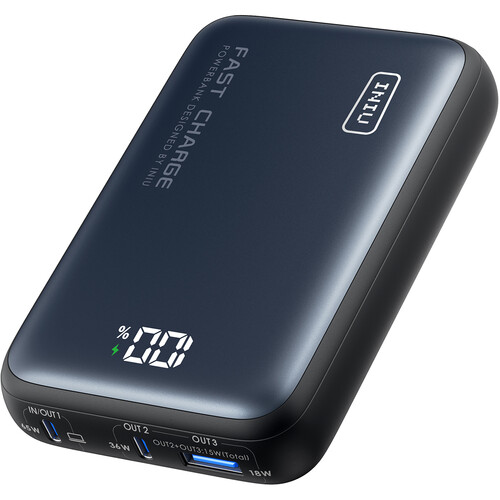 INIU Leopard Power 65 USB-C Power Bank with LED Display (20000mAh)