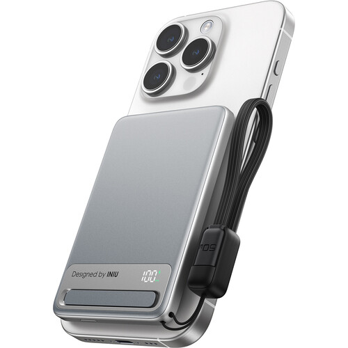 INIU MagPro Ultra Slim 5K Power Bank (5000mAh Silver)