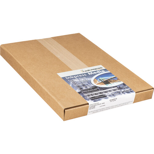Inkpress Luster Duo, Double Sided Inkjet Paper, 99% Bright, 280 GSM, 9.5 mil, 13x19", 20 Sheets