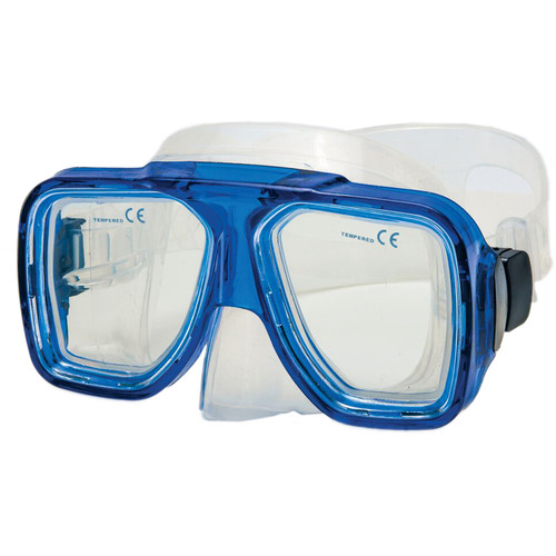 Innovative Scuba Concepts Double Lens Reef Mask (Adult Translucent Blue/Clear)