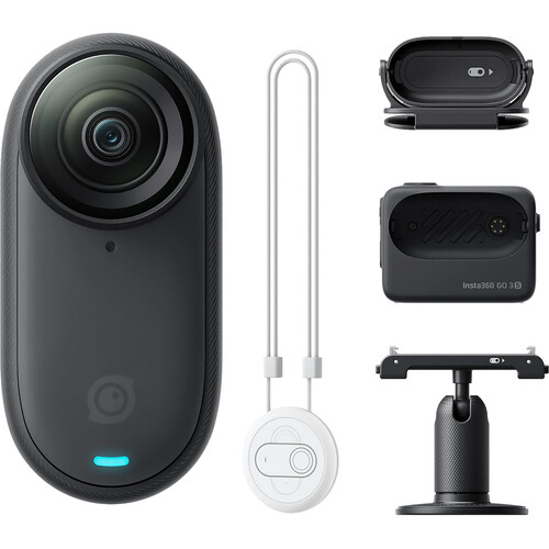 Insta360 GO 3S Action Camera Standard Bundle (128GB Midnight Black)