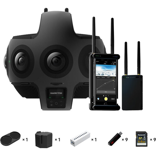 Insta360 Titan 11K Cinematic 360/VR Camera Premium Bundle