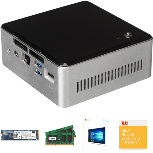 Intel NUC5i5RYH Mini PC NUC Bundle with 8GB RAM and 275GB SDD