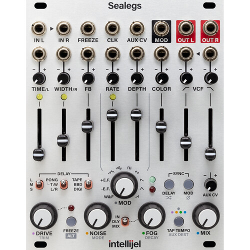 intellijel Sealegs Multimodel Stereo Character Delay with Reverb Eurorack Module (20 HP)