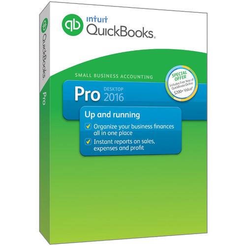 Intuit QuickBooks Pro 2016 (1User, Boxed) 426469 B&H Photo Video