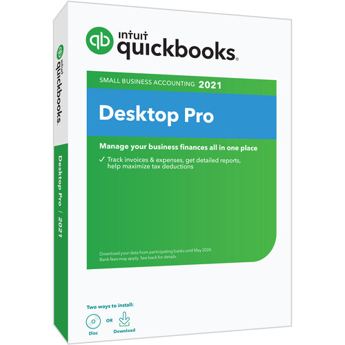 Intuit Quickbooks Desktop Pro 2021 (Disc) 608411 B&H Photo Video