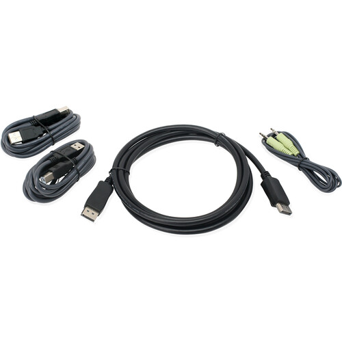 IOGEAR DisplayPort and USB KVM Cable Kit with Audio (6')