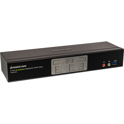 IOGEAR 2-Port 4K Dual View DisplayPort M