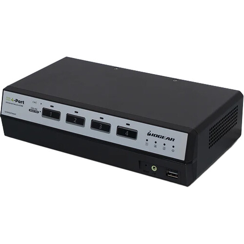 IOGEAR 4-Port Dual View True Universal DP/HDMI Secure KVM Switch