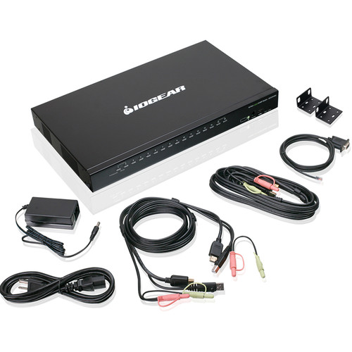 IOGEAR 16-Port USB HDMI KVMP Switch with