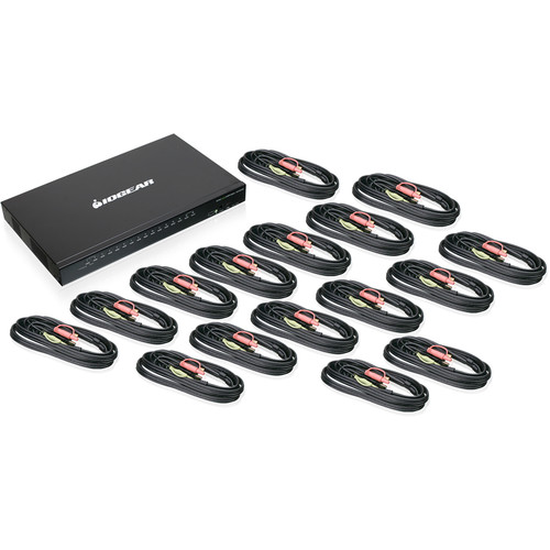 IOGEAR 16-Port USB HDMI KVMP Switch with