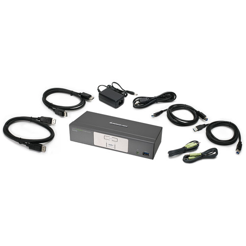 IOGEAR 2-Port DisplayPort KVMP Switch wi