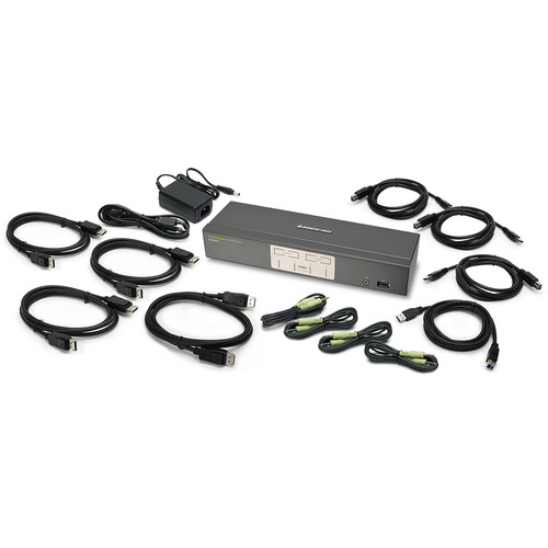 IOGEAR 4-PORT DISPLAYPORT KVMP SWITCH WI