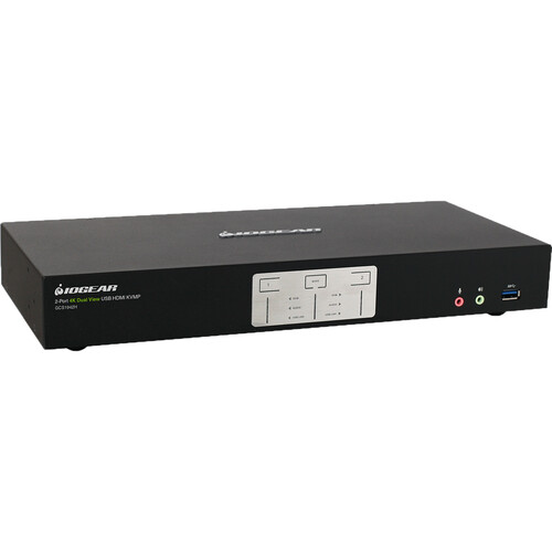 IOGEAR 2-Port 4K Dual View HDMI KVMP Swi