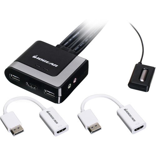 IOGEAR 2-Port HD Cable KVM Switch with D