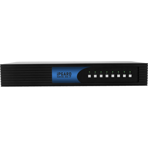 IPGard Secure 8-Port Dual-Head DVI-I KVM Switch with CAC Port