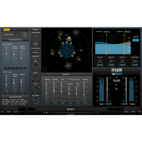 IRCAM TOOLS SPAT Complete Room Acoustics Simulator PlugIn SPAT